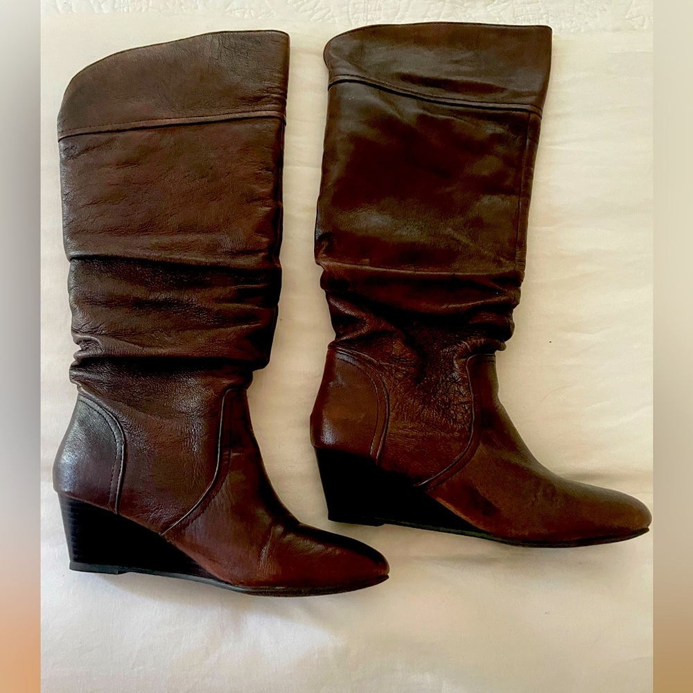 Steve Madden Dark Brown Heeled Boots